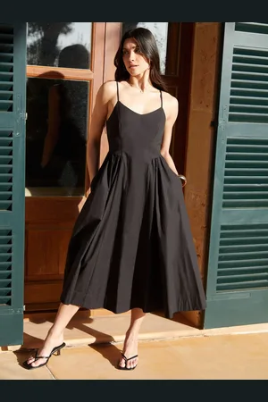 Threadbare V-Neck Fit and Flare 100% Cotton Midi Dress 16