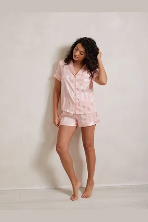 Chelsea Peers Pink Playful Print Short Pyjamas Set AU 16