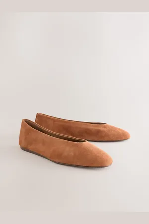 Next Standard/Wide Fit Forever Comfort Leather Round Toe Ballerinas AU 8.5 (EU 40)