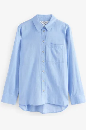 Next Relaxed 100% Cotton Button Down Casual Long Sleeve Shirt AU 8