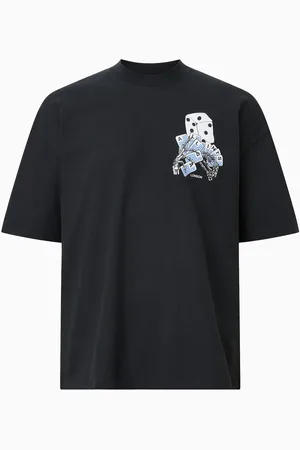 AllSaints AllSaints Black 100% Organic Cotton Dealt Crew T-Shirt L