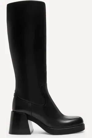 Coach Black Madeline Leather Boots AU 7 (EU 38)