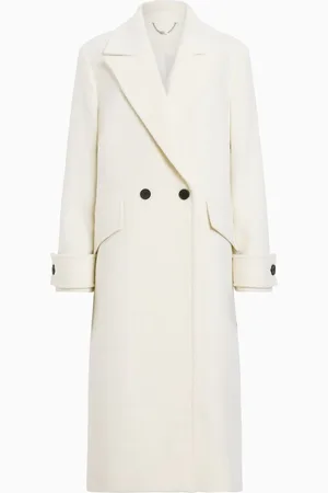 AllSaints AllSaints White Mabel Coat AU 12