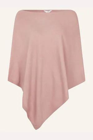 Accessorize Pink Knit Poncho One
