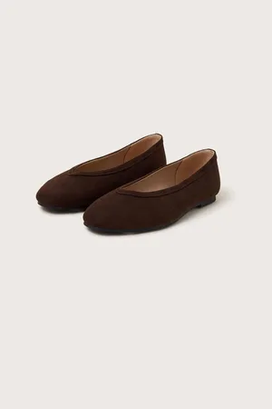 Monsoon Tori Suede Ballet Flats AU 7 (EU 38)