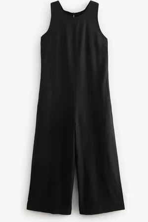 Next Black Linen Sleeveless Jumpsuit AU 8
