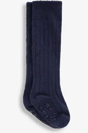 JoJo Maman Bébé Navy 2-Pack Rib Long Socks 98104cm