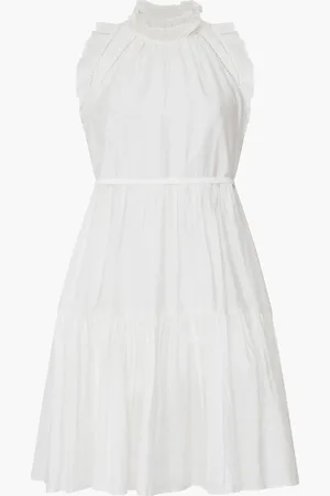 French Connection Tiered Flared Emily Mini Dress S