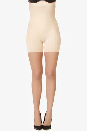 Spanx Shape High-Waisted Mid-Thigh Sheers S