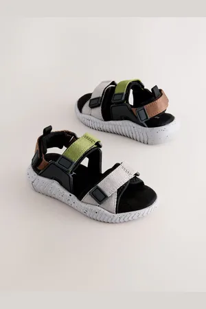 Next Grey/Black Utility Trekker Sandals AU 1 (EU 33)