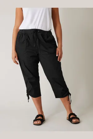 Evans Elasticated Waist Cropped Trousers AU 28