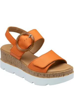 Lotus Orange Flatform Sandals AU 9 (EU 40)