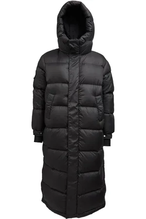 Jack1t Cocoon Extra Long Black Coat