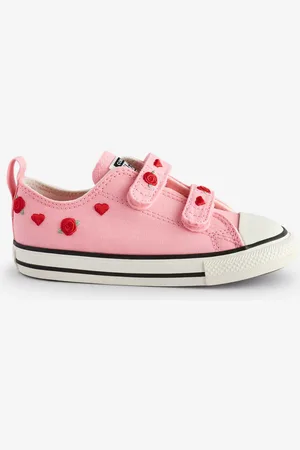 Converse Pink Infant Valentines Heart 1V Trainers uk8eu255