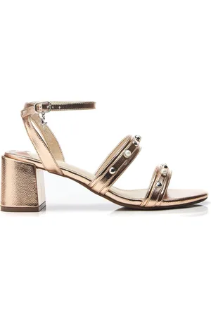 Moda In Pelle Morrila Two Part Pearl Detail Block Sandals AU 8 (EU 39)