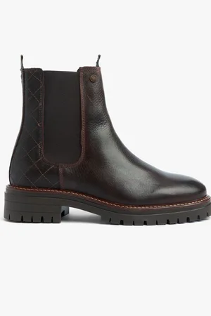Barbour Brown Evie Leather Chelsea Boots AU 8 (EU 39)