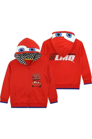 Character Red 100% Cotton Disney Cars Hoodie 9298cm