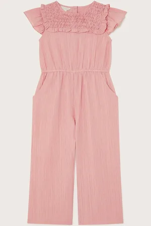Monsoon Pink Smock Textured Jumpsuit 14