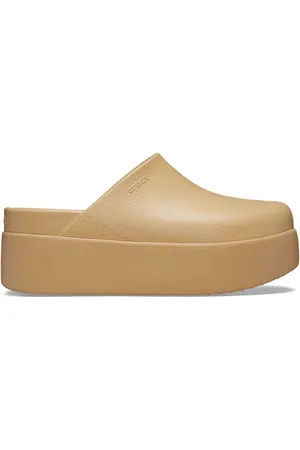 Crocs Beige Classic Dylan Platform Clogs AU 9 (EU 39.5)