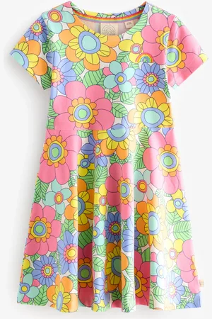 Little Bird Multi Short Sleeve Skater Dress 4