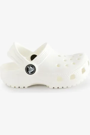 Crocs White Classic Toddler Unisex Clogs AU 8 (EU 25.5)