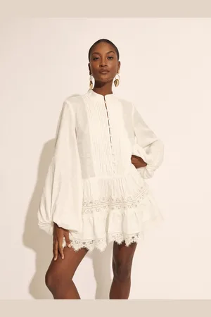 Bardot Antonia Lace Trim Mini Dress AU 10