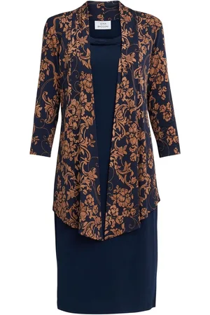 Gina Bacconi Cara Mock Dress And Jacket Set AU 18