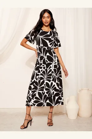 Friends Like These ITY Flutter Short Sleeve Midi Dress AU 8