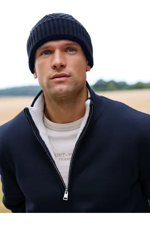 Next Navy Blue Regular Fit 100% Cotton Premium Zip-Through Jumper