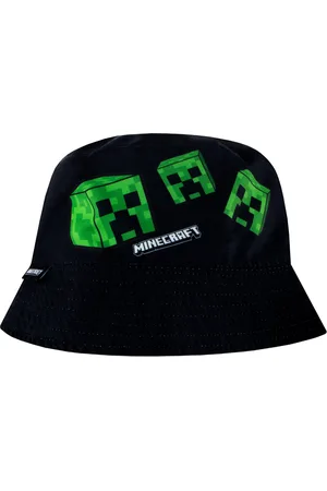 Character Green 100% Cotton Minecraft Reversible Bucket Hat one