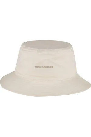 New Balance Cream 100% Cotton Bucket Hat one