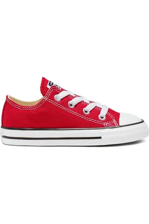 Converse Red Chuck Taylor All Star Infant Low Trainers uk5eu215