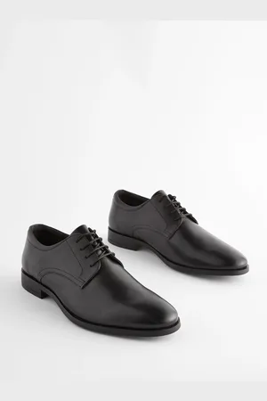 Next Wide Fit Leather Plain Derby Shoes AU 10 W (EU 44)