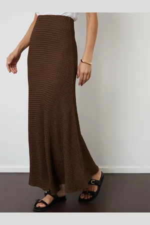Threadbare Textured Jersey Pull-On Maxi Skirt AU 12
