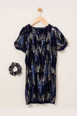 MISS Dress and Hair Scrunchie Set 134140cm