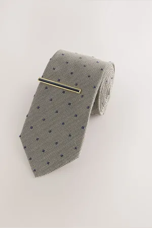 Next Neutral Polka Dot Tie onesize