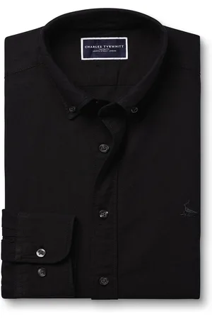 Charles Tyrwhitt Slim Fit Plain Button Down Stretch Washed 100% Cotton Oxford Shirt XL