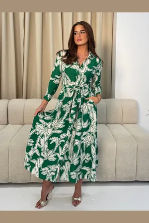 Girl in Mind Angela Tie Front Shirt Dress AU 22