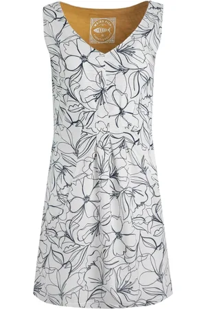 Weird Fish Cream Indus Printed Jersey Tunic AU 12