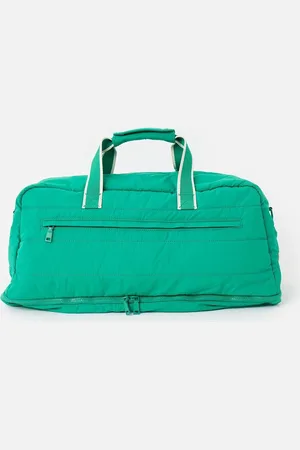 Oliver Bonas Green Layla Quilted Weekend Bag One