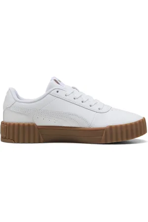 PUMA White cream Womens Carina 3.0 Sneakers AU 9 (EU 40.5)