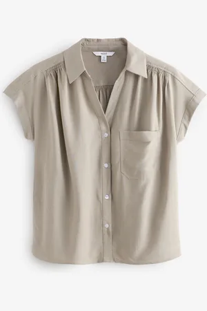 Next Short Sleeve Shirt with Linen AU 16