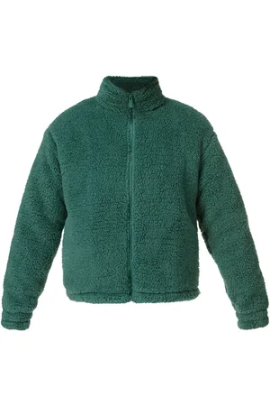 Sweaty Betty Green Black Canyon Fleece Zip-Up Sweatshirt L