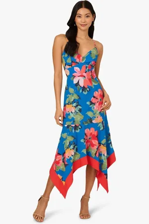 Adrianna Papell Handkerchief Floral Dress AU 18
