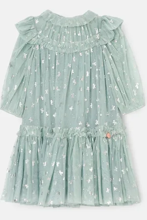 Angel & Rocket Georgie Glitter Bow Print Mesh Dress 11 Years (146cm)