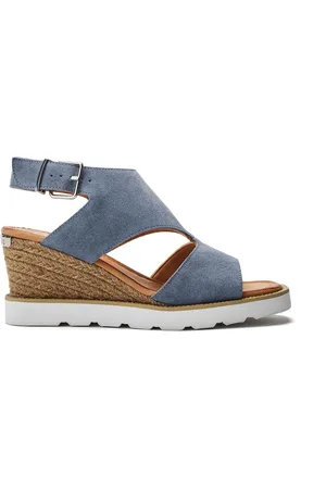 Moda In Pelle Mapel High Front Leather Wedge White Sandals AU 10 (EU 41)