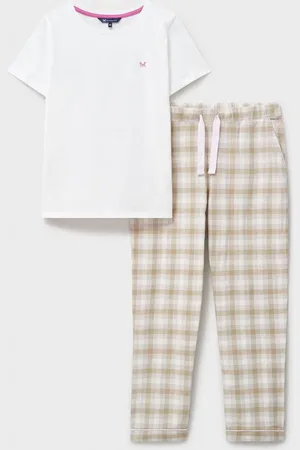 J.Crew Company Natural Jersey And Flannel 100% Cotton Pyjamas Set XS