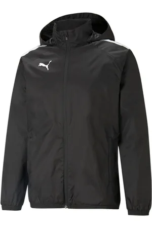 PUMA Black teamLIGA All-Weather Mens Football Jacket XS