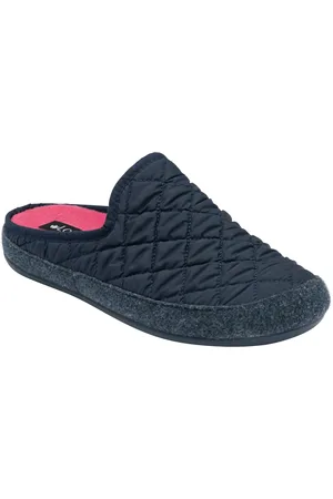Lotus Blue Quilted Mule Slippers AU 8 (EU 39)