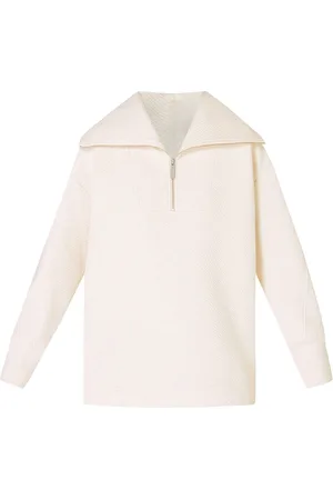 Sweaty Betty Cream Radiant Half Zip Sweatshirt XS